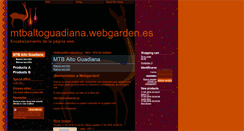 Desktop Screenshot of mtbaltguadiana.webgarden.es