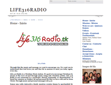 Tablet Screenshot of life316radio.webgarden.es