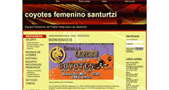 Desktop Screenshot of coyotesfemenino.webgarden.es