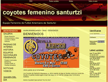 Tablet Screenshot of coyotesfemenino.webgarden.es