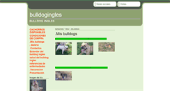 Desktop Screenshot of bulldoginglesesp.webgarden.es
