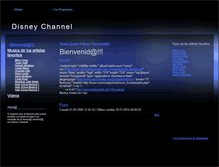 Tablet Screenshot of disneychannel.webgarden.es