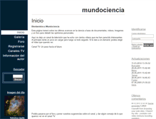 Tablet Screenshot of mundociencia.webgarden.es