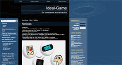 Desktop Screenshot of ideal-game.webgarden.es