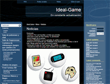 Tablet Screenshot of ideal-game.webgarden.es