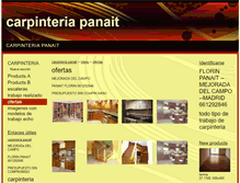 Tablet Screenshot of carpintero.webgarden.es