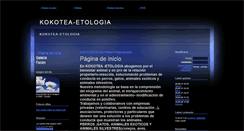 Desktop Screenshot of kokotea-etologia.webgarden.es