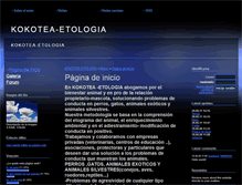 Tablet Screenshot of kokotea-etologia.webgarden.es