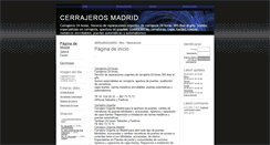 Desktop Screenshot of cerrajeros.webgarden.es