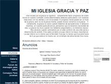 Tablet Screenshot of iglesiagraciaypaz.webgarden.es