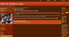 Desktop Screenshot of futbolcant.webgarden.es