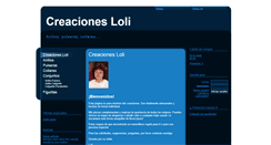 Desktop Screenshot of creacionesloli.webgarden.es