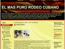 Tablet Screenshot of elmaspurorodeocubano.webgarden.es