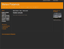 Tablet Screenshot of meteopalamos.webgarden.es