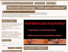 Tablet Screenshot of materialesituzaingo.webgarden.es
