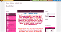 Desktop Screenshot of orlicke-hory.webgarden.name