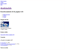 Tablet Screenshot of desdetucielo.webgarden.es