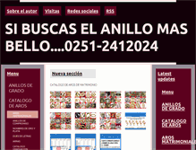 Tablet Screenshot of elanillomasbellodelmundo.webgarden.es