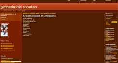 Desktop Screenshot of felixshotokan.webgarden.es