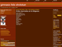 Tablet Screenshot of felixshotokan.webgarden.es