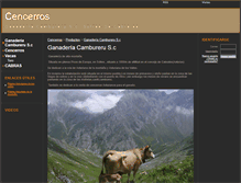 Tablet Screenshot of ganaderiacambureru.webgarden.es