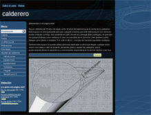 Tablet Screenshot of calderero.webgarden.es