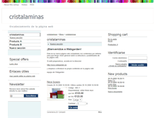 Tablet Screenshot of cristalaminas.webgarden.es