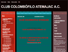 Tablet Screenshot of clubcolombofiloatemajac-ac.webgarden.es