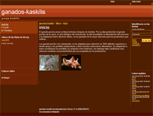 Tablet Screenshot of ganados-kaskilis.webgarden.es