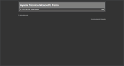 Desktop Screenshot of mondolfoferro.webgarden.es