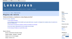 Desktop Screenshot of lensxpress.webgarden.es