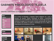 Tablet Screenshot of gabinetepsicologicotejuela.webgarden.es