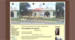 Desktop Screenshot of capillasanantoniodepaduamraparaguay.webgarden.es