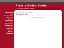 Tablet Screenshot of fajasybodys.webgarden.es