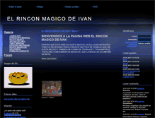 Tablet Screenshot of elrinconmagicodeivan.webgarden.es