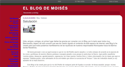 Desktop Screenshot of elblogdemoises.webgarden.es