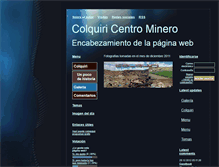 Tablet Screenshot of colquiri.webgarden.es
