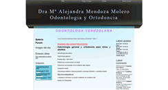 Desktop Screenshot of dramariamendoza-odontologia.webgarden.es