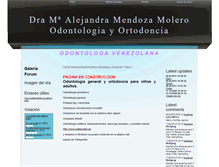 Tablet Screenshot of dramariamendoza-odontologia.webgarden.es
