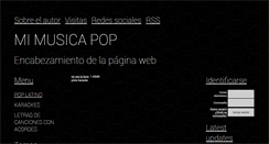 Desktop Screenshot of mimusicapop.webgarden.es