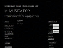 Tablet Screenshot of mimusicapop.webgarden.es