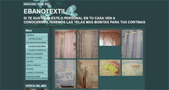Desktop Screenshot of ebanotextil.webgarden.es