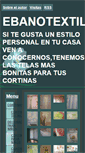 Mobile Screenshot of ebanotextil.webgarden.es