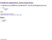 Tablet Screenshot of jlp-arq.webgarden.es