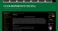 Desktop Screenshot of clubdeportivotecina.webgarden.es