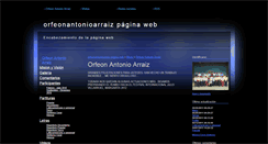 Desktop Screenshot of orfeonantonioarraiz.webgarden.es