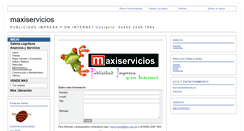 Desktop Screenshot of maxiservicios.webgarden.es