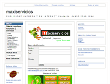 Tablet Screenshot of maxiservicios.webgarden.es