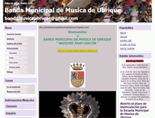 Tablet Screenshot of bandamunicipaldemusicadeubrique.webgarden.es