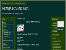 Tablet Screenshot of granjalosencinos.webgarden.es